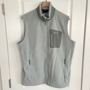 Marmot Polartec Fleece Vest Grey Size XL